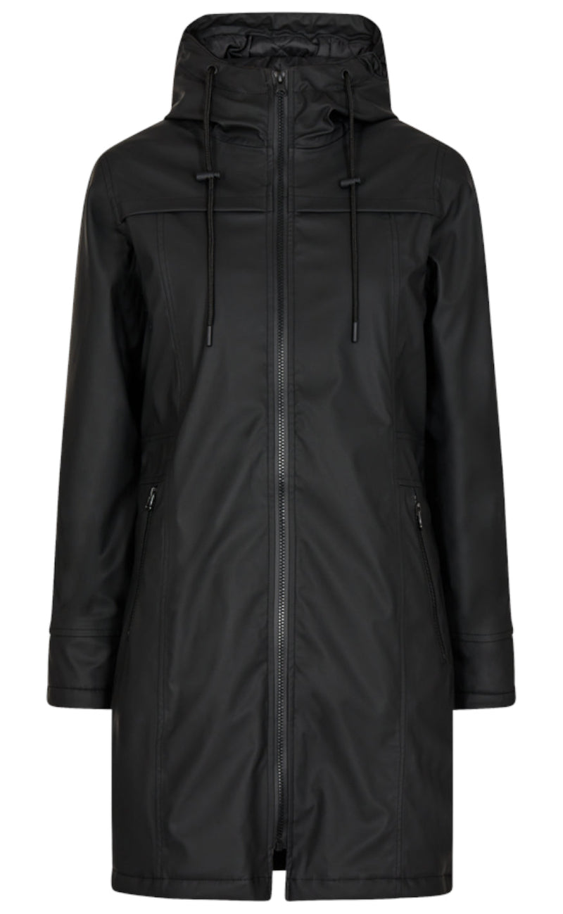 Freequent Jakke - Rain - Black