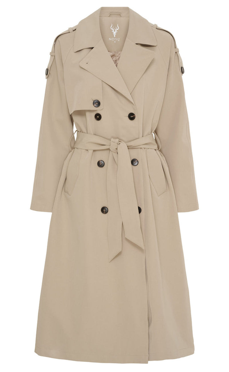 Notyz Jakke - Rain Trenchcoat - Sand