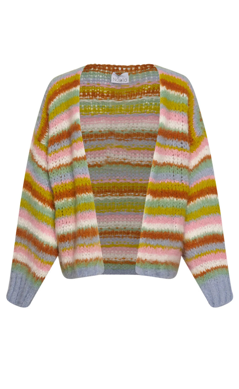 Noella Cardigan - Rima Pool - Light Blue/Yellow/Rose