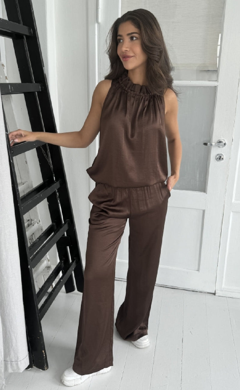 Continue Bukser - Roberta - Brown