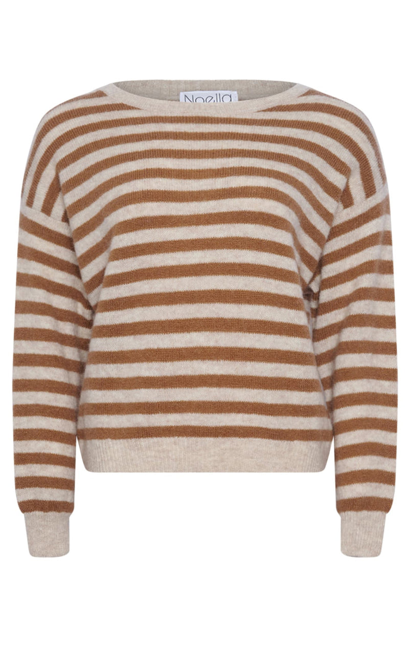 Noella Genser - Juliana Knit - Grey/Brown Stripe