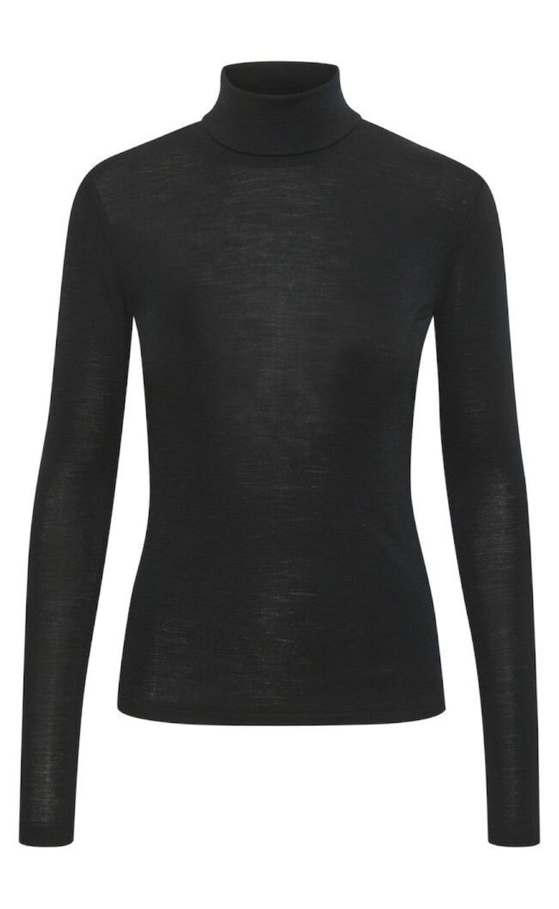 Gestuz Genser - Ninia Rollneck - Black