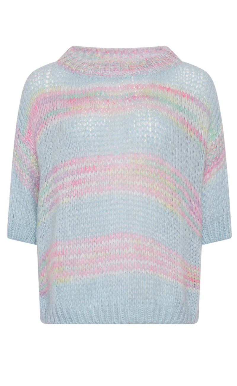 Noella Jumper - Shilo - Blue/Pink Rainbow