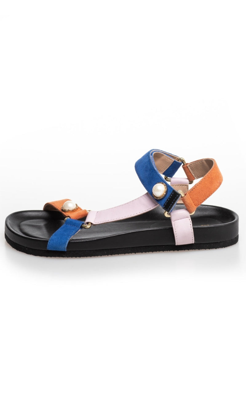 Copenhagen Shoes Sandaler - Peace With Pearl - Black Multi
