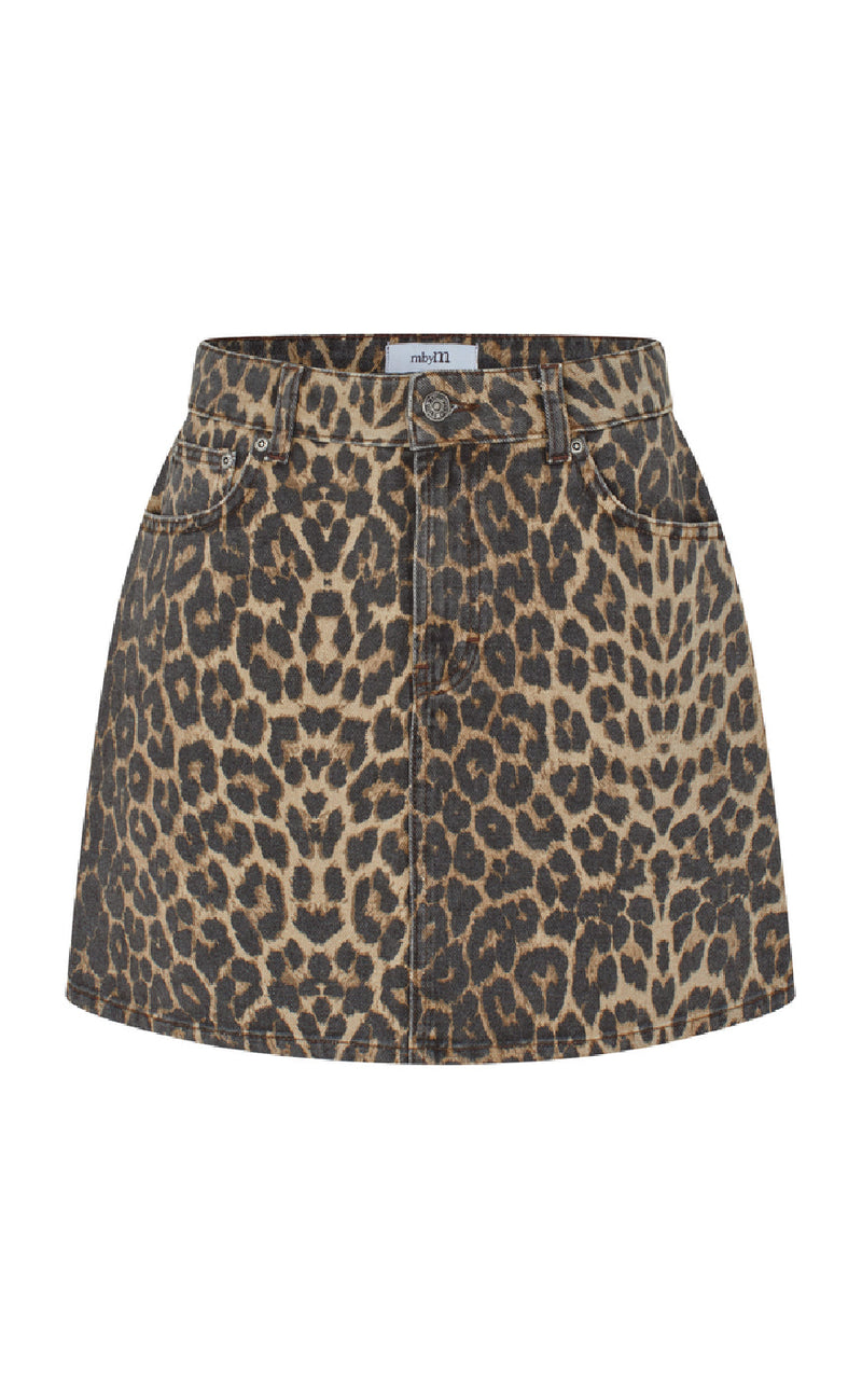 MbyM Skjørt - Sahara-M - Leopard Mist