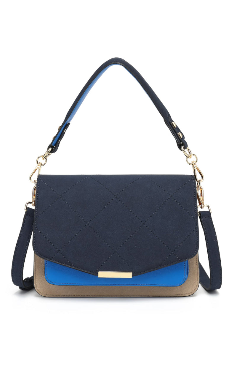 Noella Veske - Blanca Multi Compartment - Navy/Sand/Blue