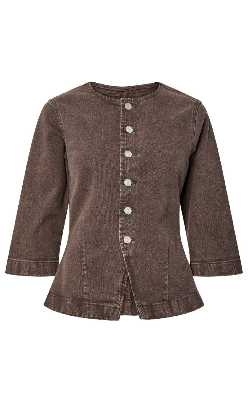 Pieces Bluse - Selma - Hot Fudge