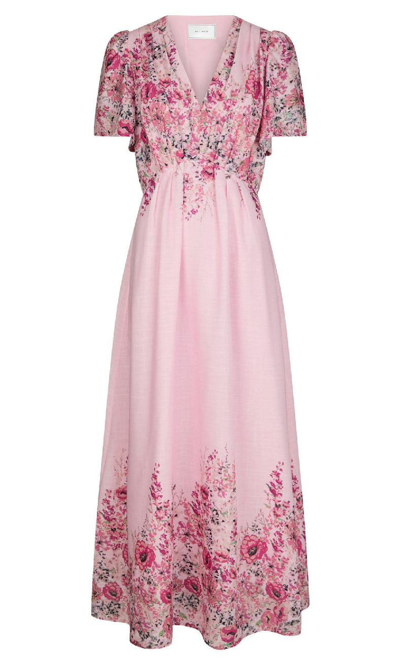 Neo Noir Kjole - Serna Flower - Light Pink