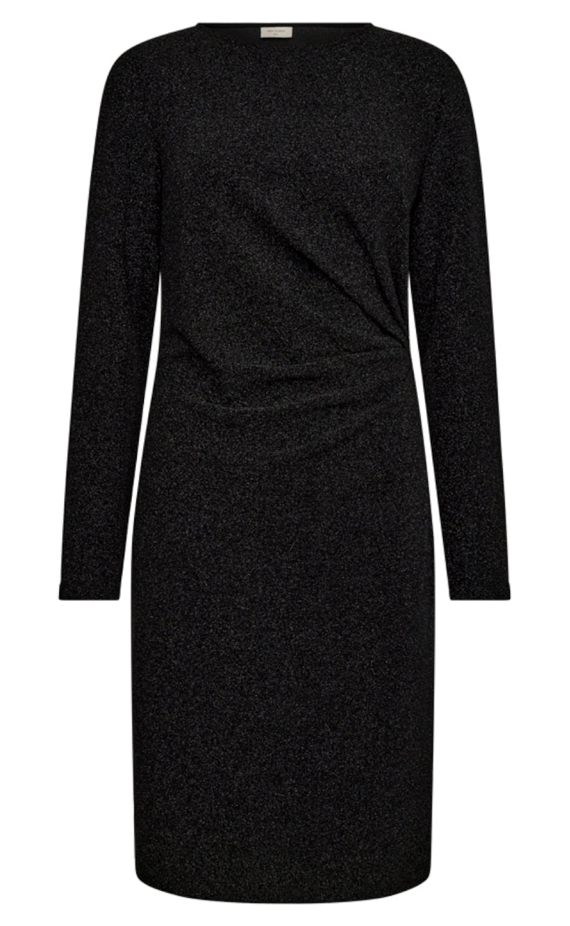 FreeQuent Kjole - Sissel - Black W. Black Metallic