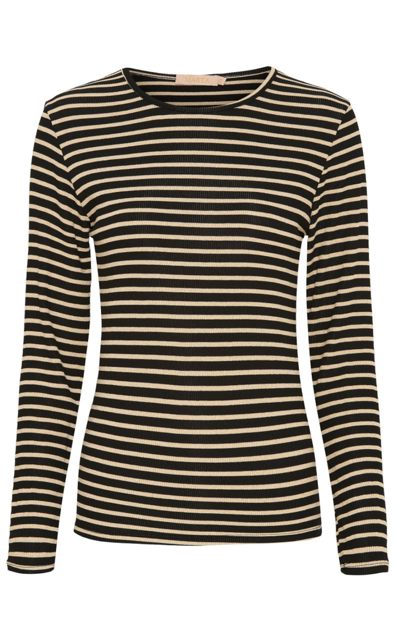 Marta Du Chateau Bluse - 5356 Signe - Black/Gold