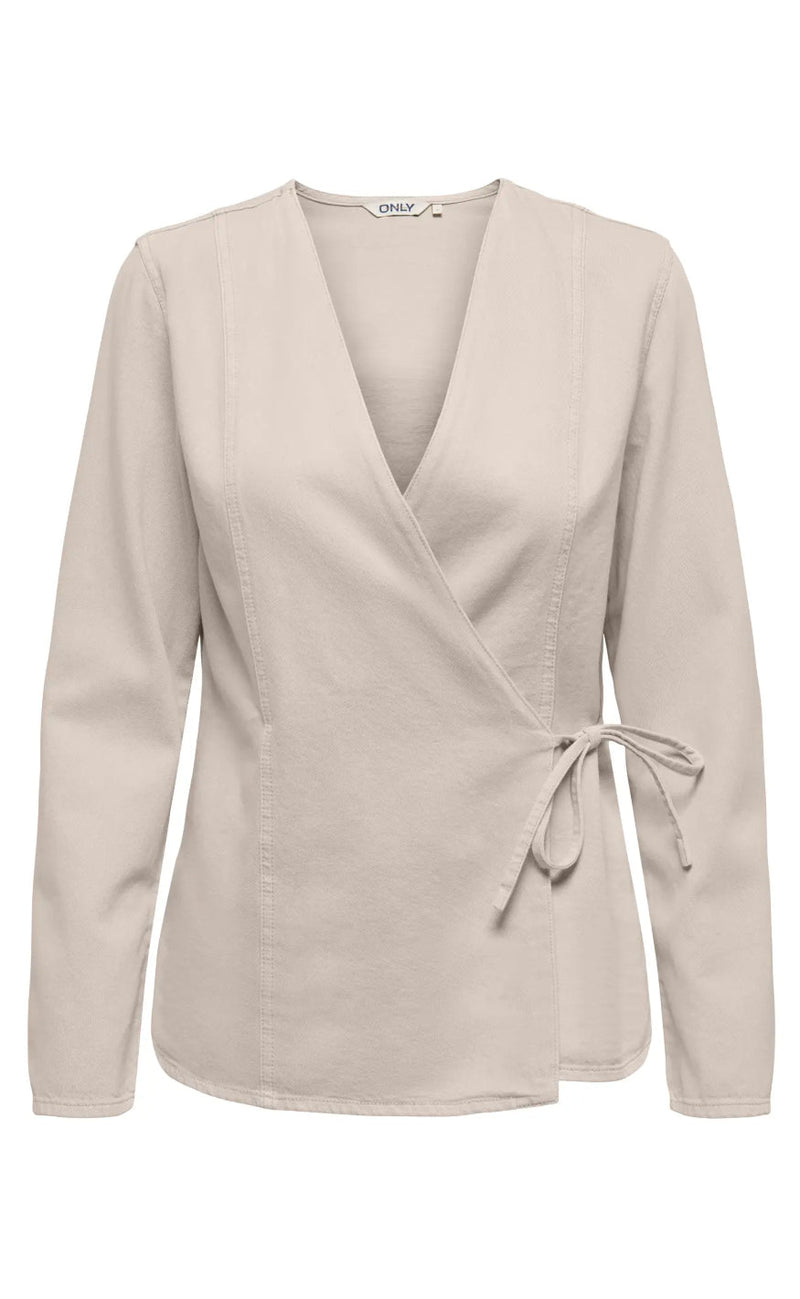 ONLY Bluse - Silla - Pumice Stone