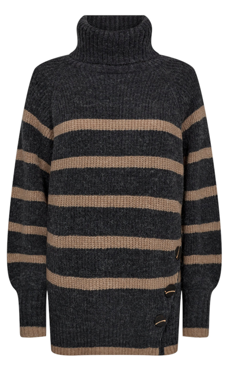Freequent GenserGenser - Sila - Dark Grey w. Desert Taupe