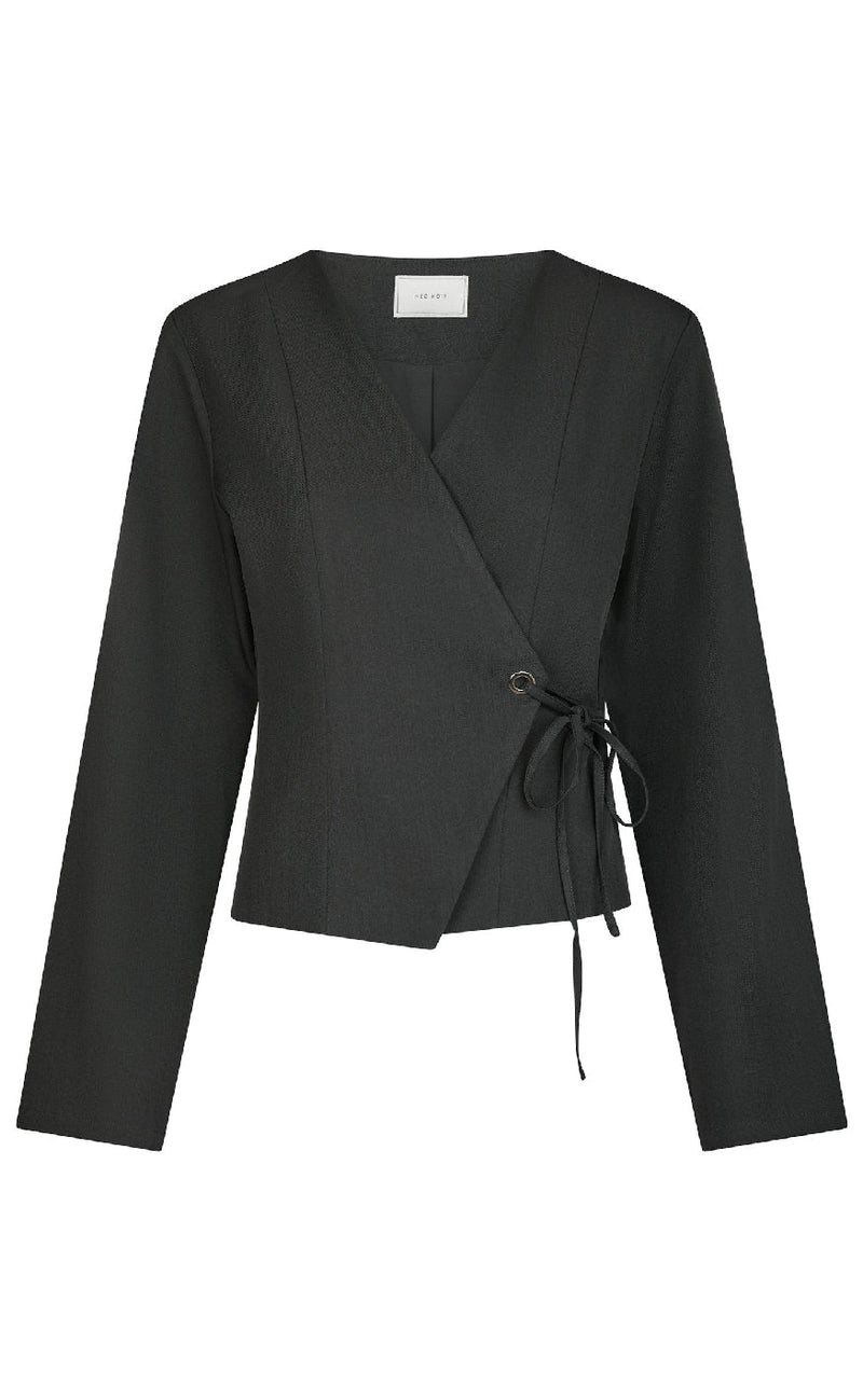 Neo Noir Bluse - Simmi - Dark Grey