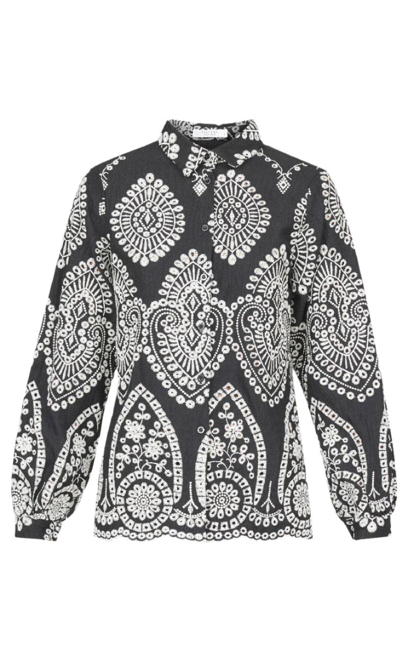 Sisters Point Skjorte - Gada - Black/Cream