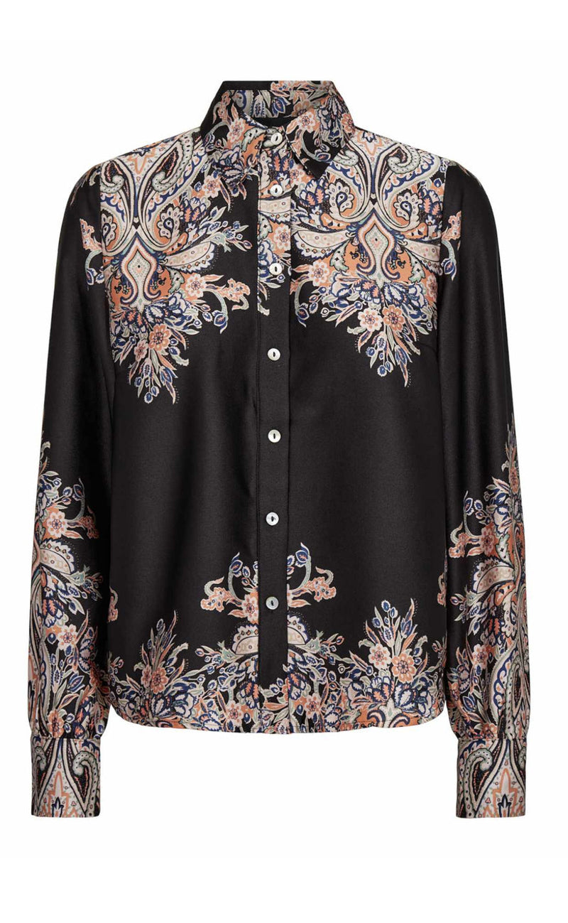 Liberte Skjorte - Wenneise - Black Paisley