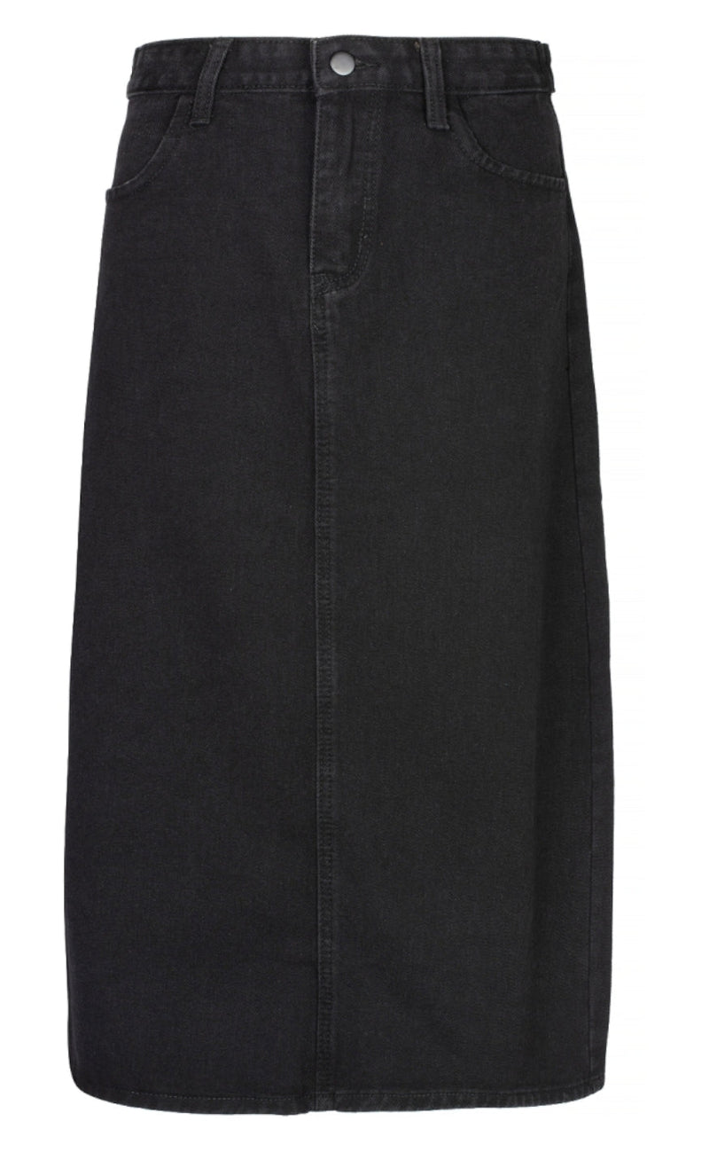 One Two Luxzuz Skjørt - Jeansor - Black