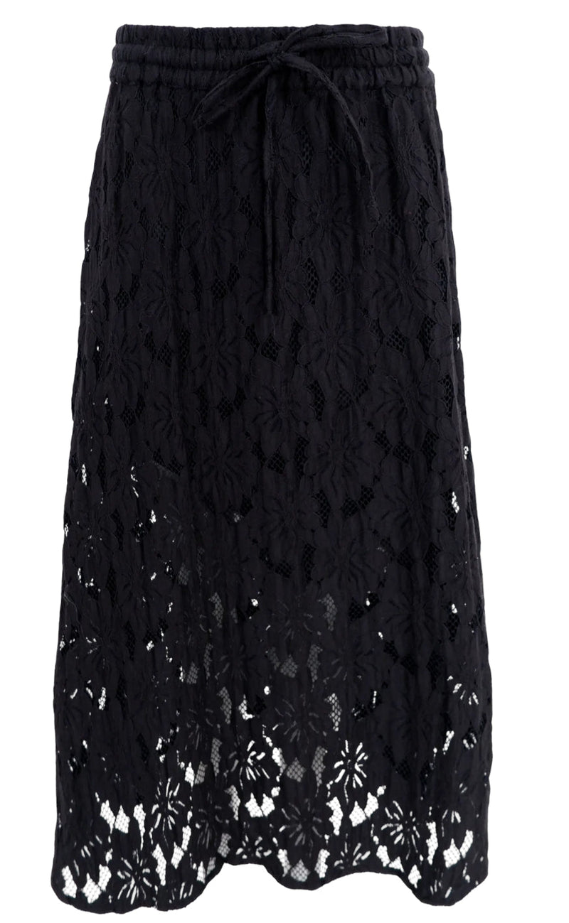 Black Colour Skjørt - Nelly Flower - Black