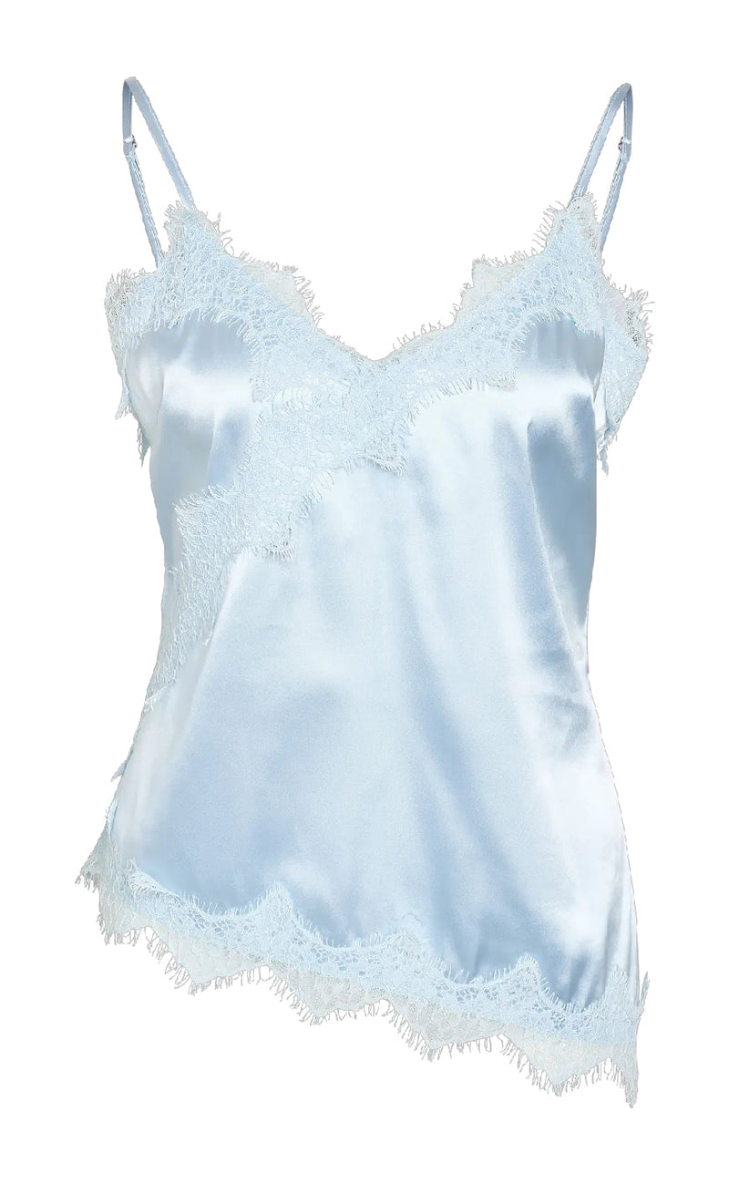 Noisy May Topp - Sofie Satin - Cerulean