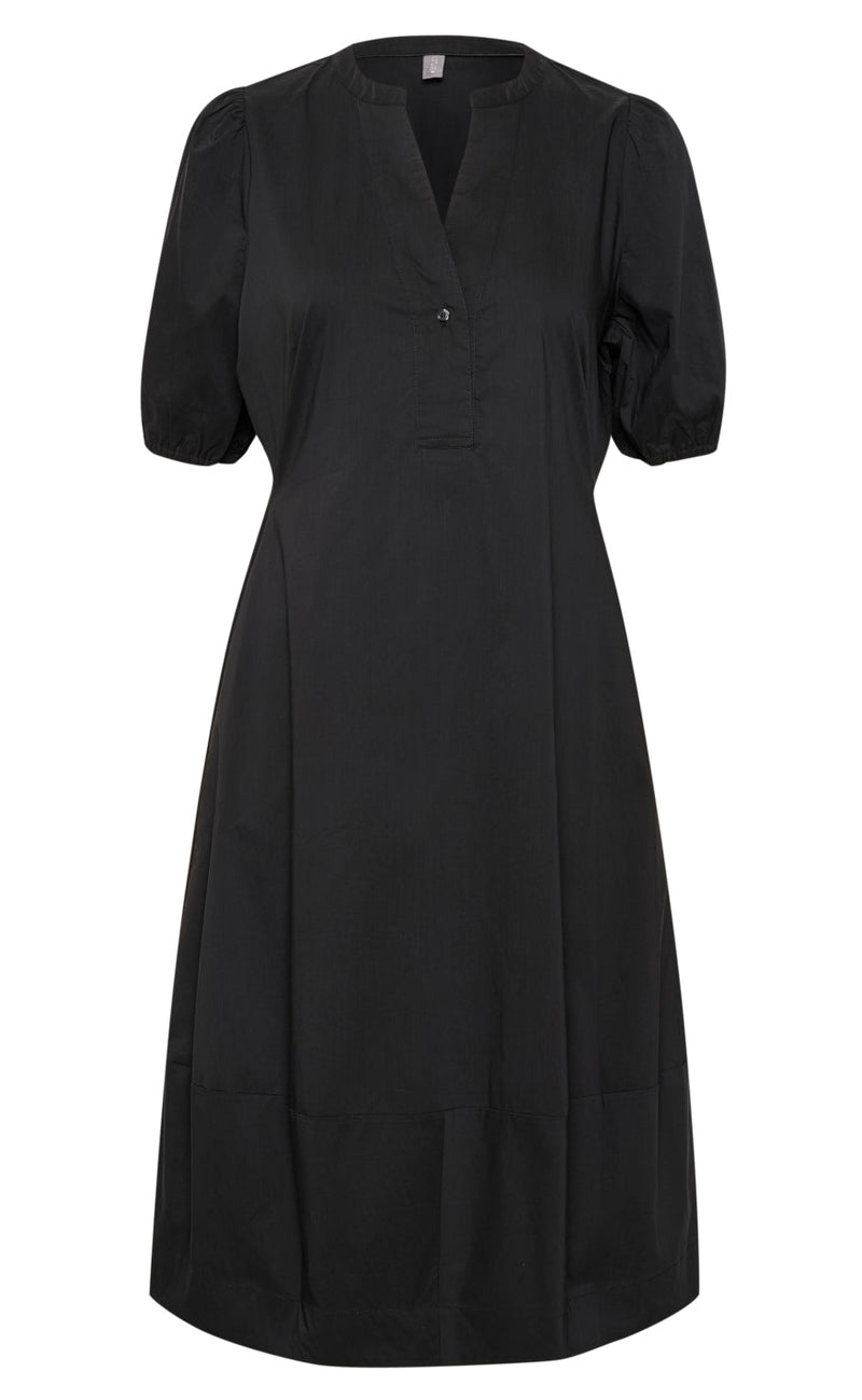 Culture Kjole - Antoinett SS Placket - Black