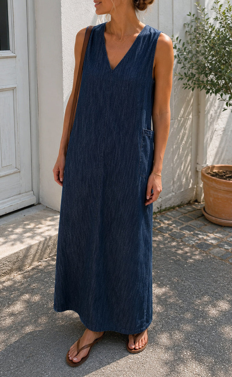 Say INA Copenhagen Kjole - Ella Spencer - Denim Blue