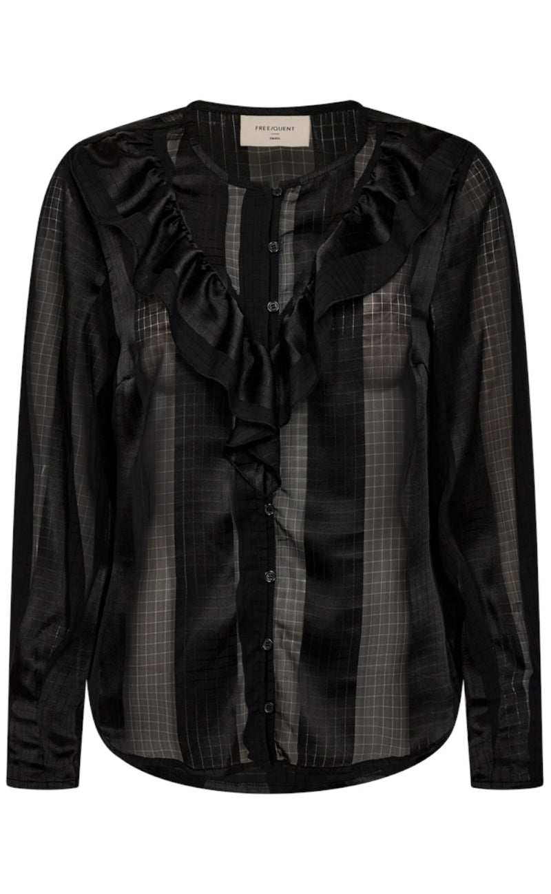 Freequent Bluse - Straba - Black
