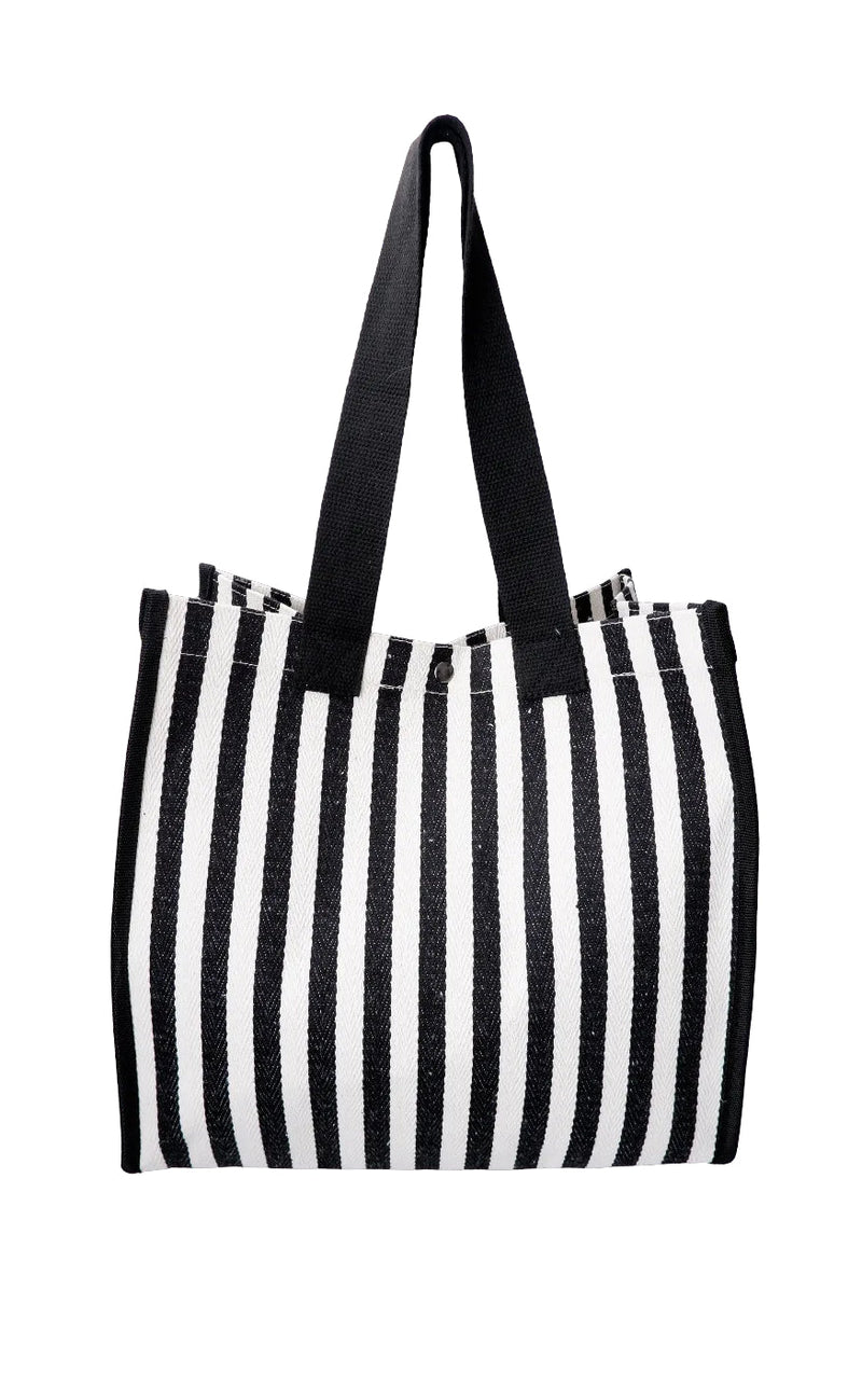 Black Colour Veske - Piper - Black Stripe