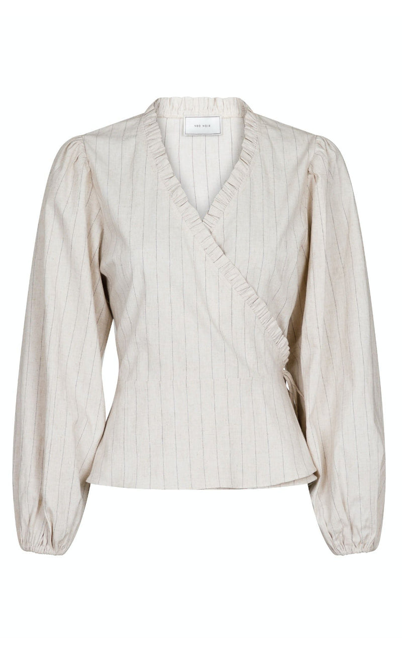 Neo Noir Bluse - Bellia Summer Stripe - Natural