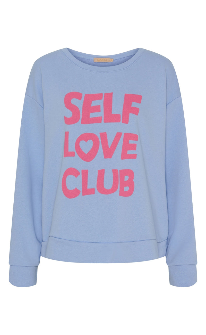 Marta Du Chateau Sweatshirt - 69000 Luciana - Cielo/Rosa Baby Print