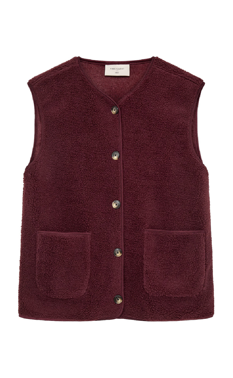 Freequent Vest - Teddy - Port Royale