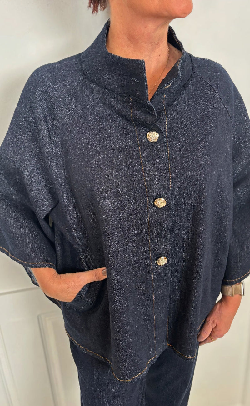Marta Du Chateau Jakke - Thunder - Navy4