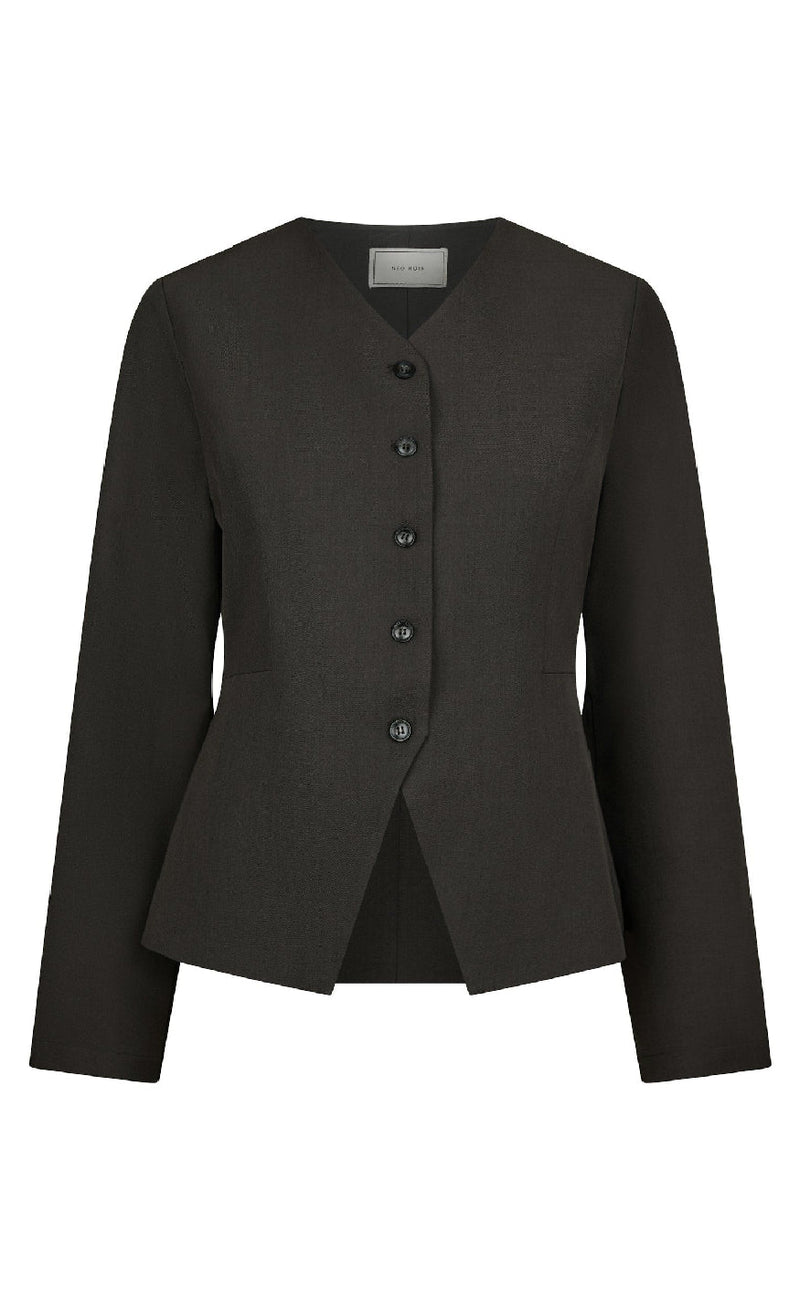Neo Noir Bluse - Toots Structure - Dark Grey