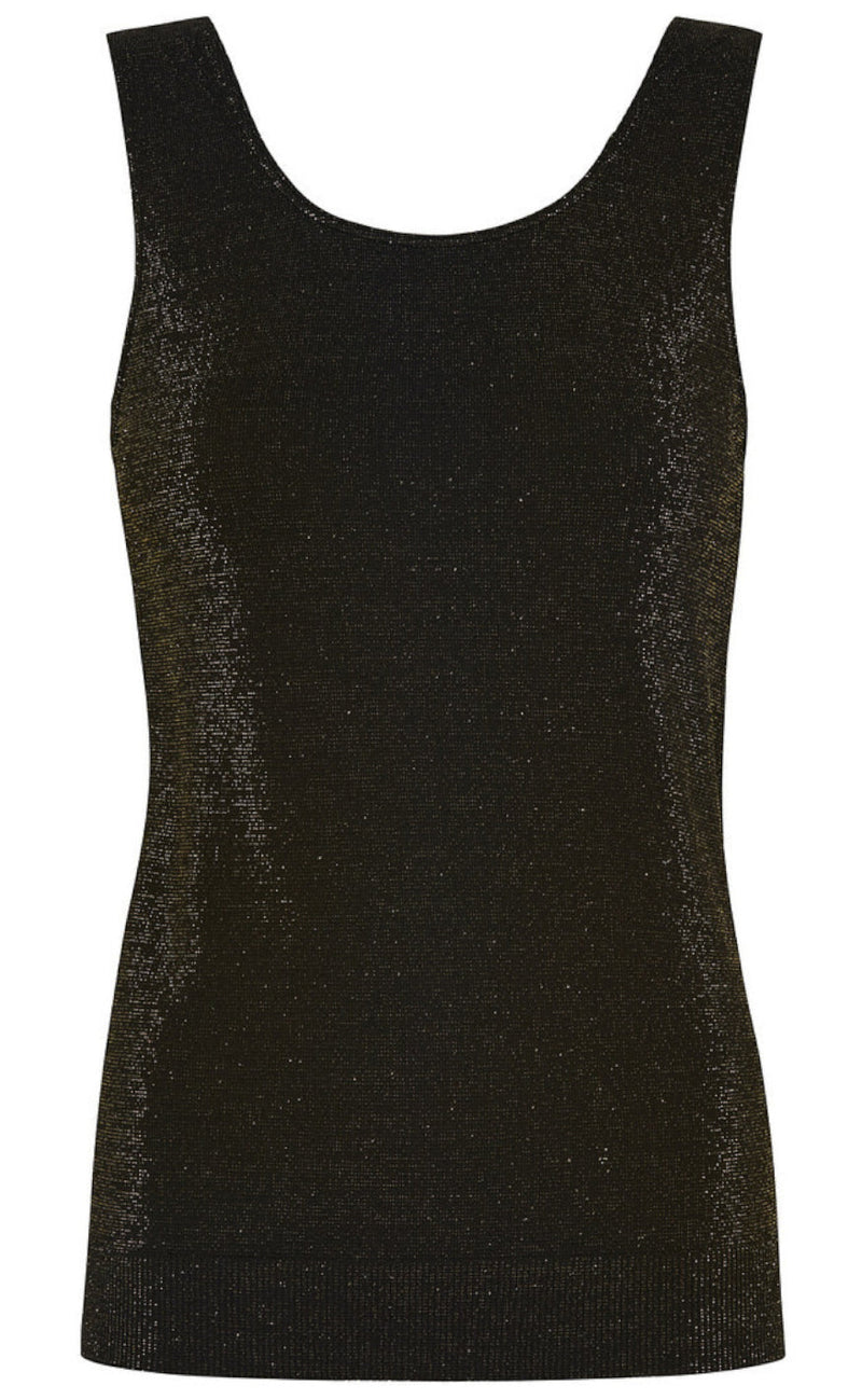 Tim & Simonsen Topp - Las Vegas - Black/ Gold Glitter