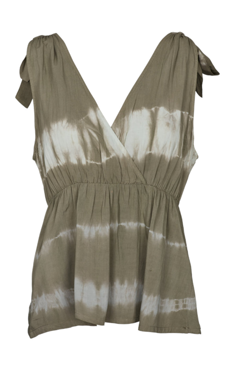 Basic Apparel Topp - Orchid - Tie Dye Vetiver