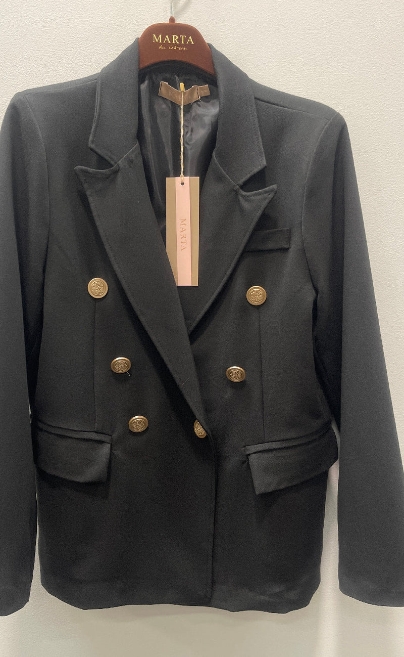 Marta Du Chateau Blazer - Toppaz - Black