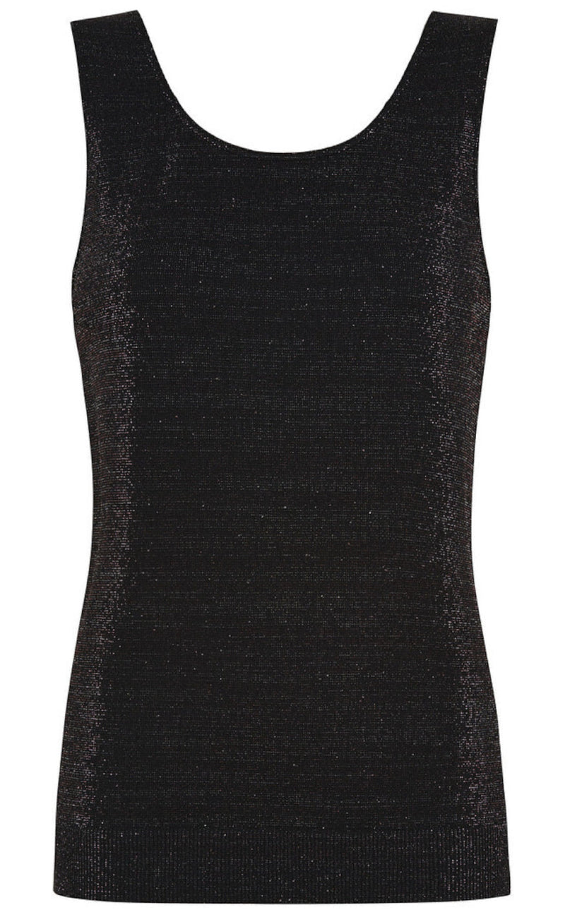 Tim & Simonsen Topp - Las Vegas - Black/ Silver Glitter