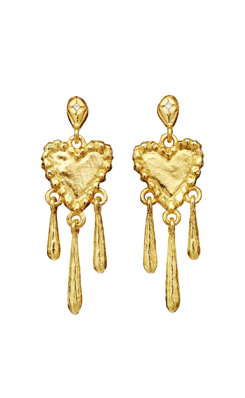 Maanesten Øreringer - Trista - Gold Colour