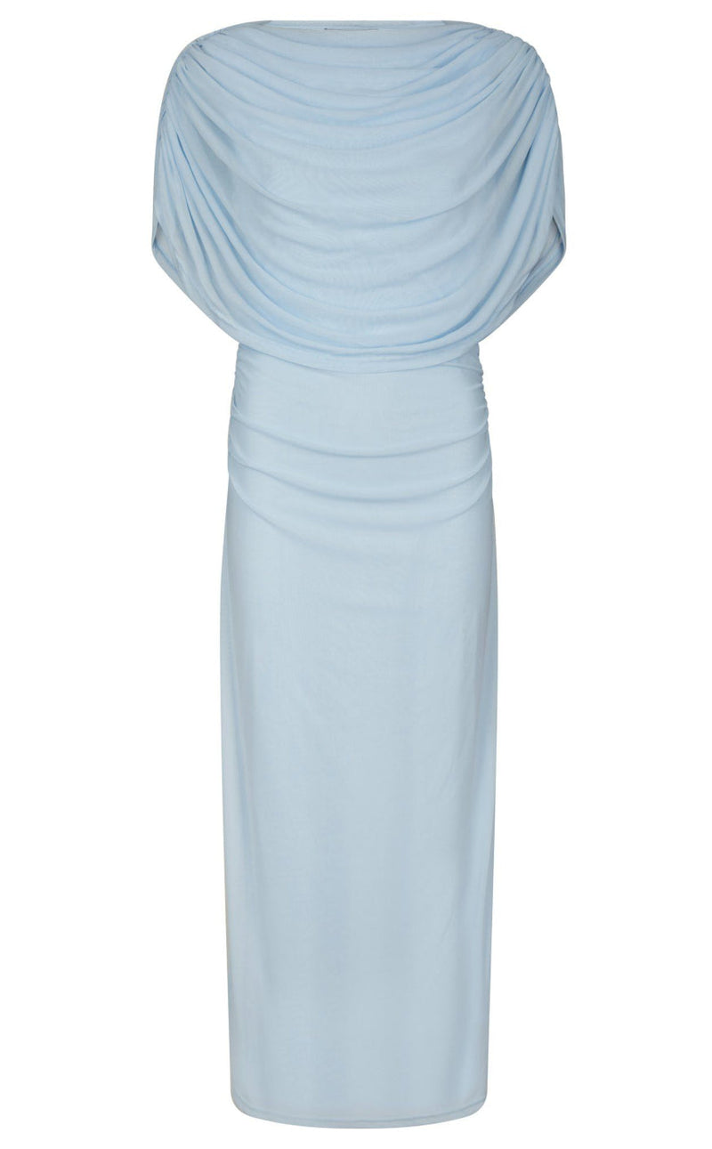 Neo Noir Kjole - Tottuna Long Drapy - Light Blue