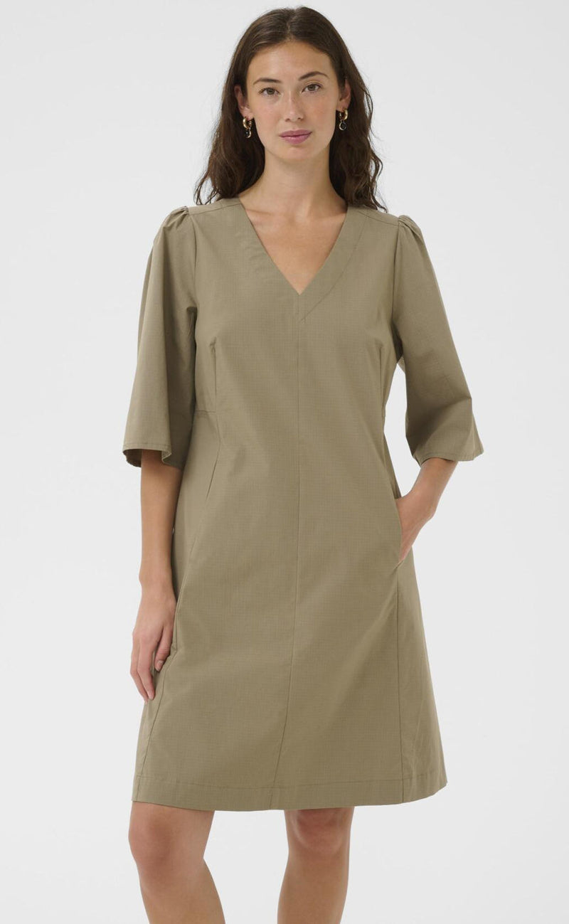 Culture Kjole - Ubendine - Dusky Green