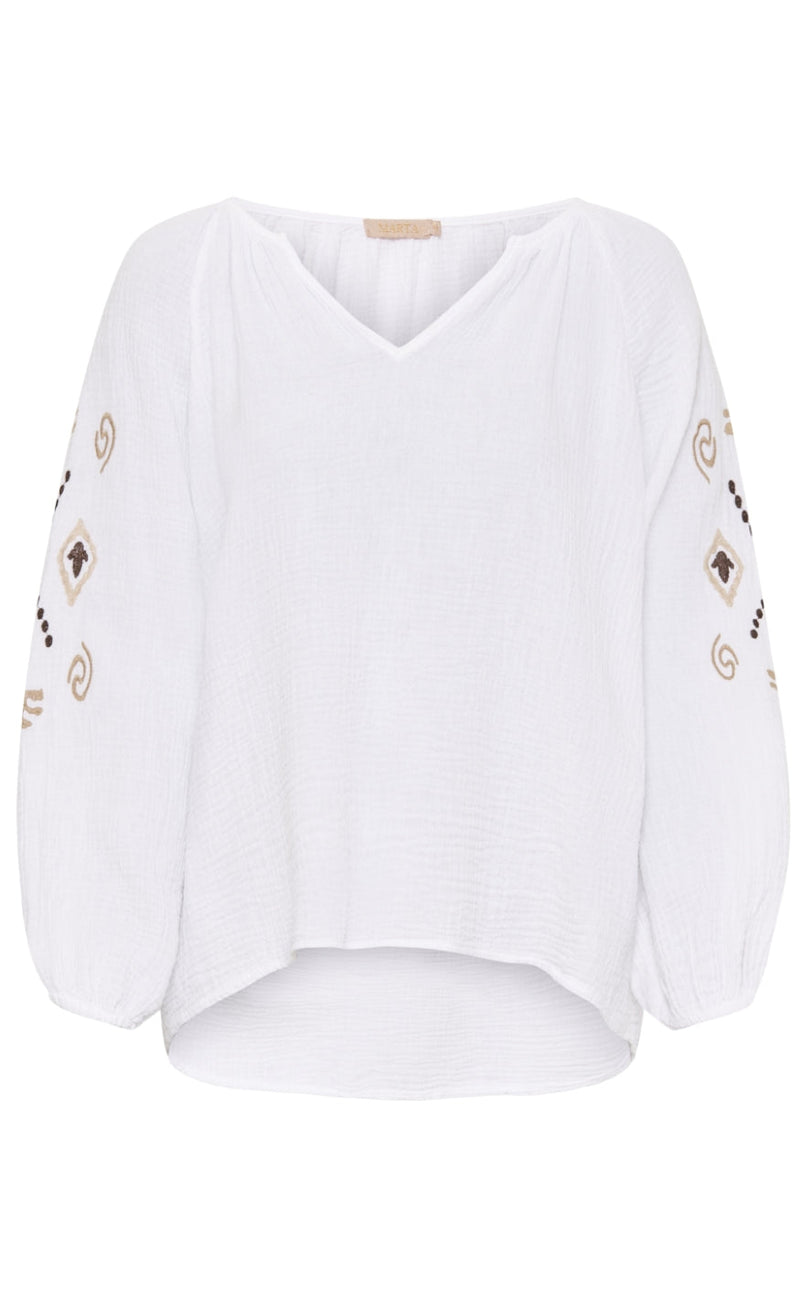 Marta Du Chateau Bluse - 3618 Ursula - Offwhite