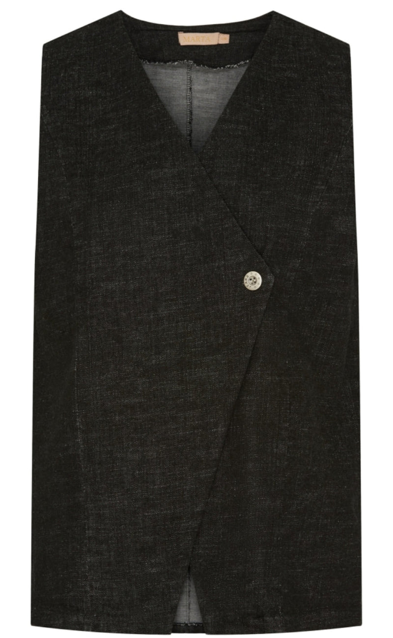 Marta Du Chateau Vest - Carmille 86188 - Black