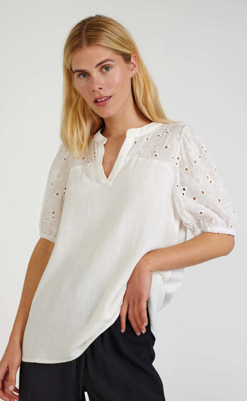 Freequent Bluse - Lara - Off-White