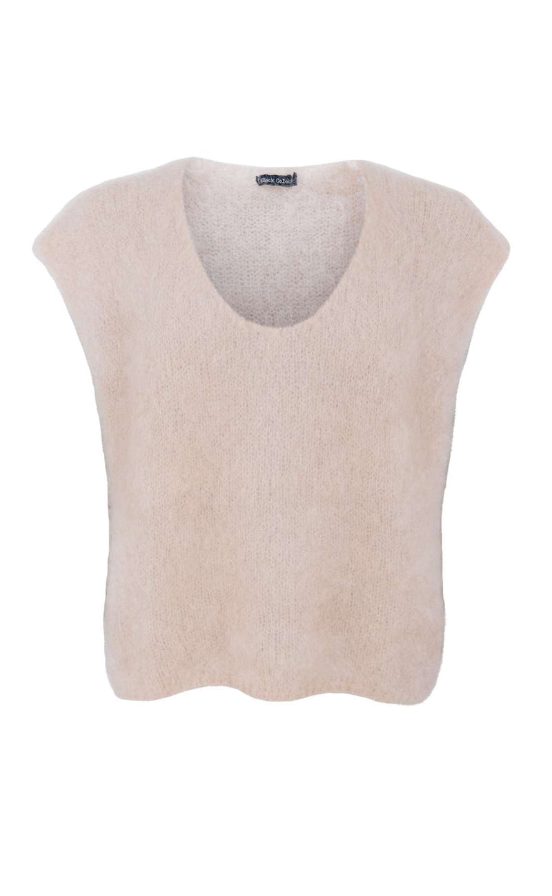 Black Colour Vest - Joerk - Latte