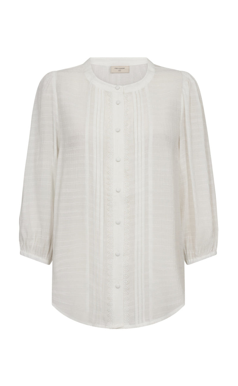 Freequent Skjorte - Shu - Star Off White