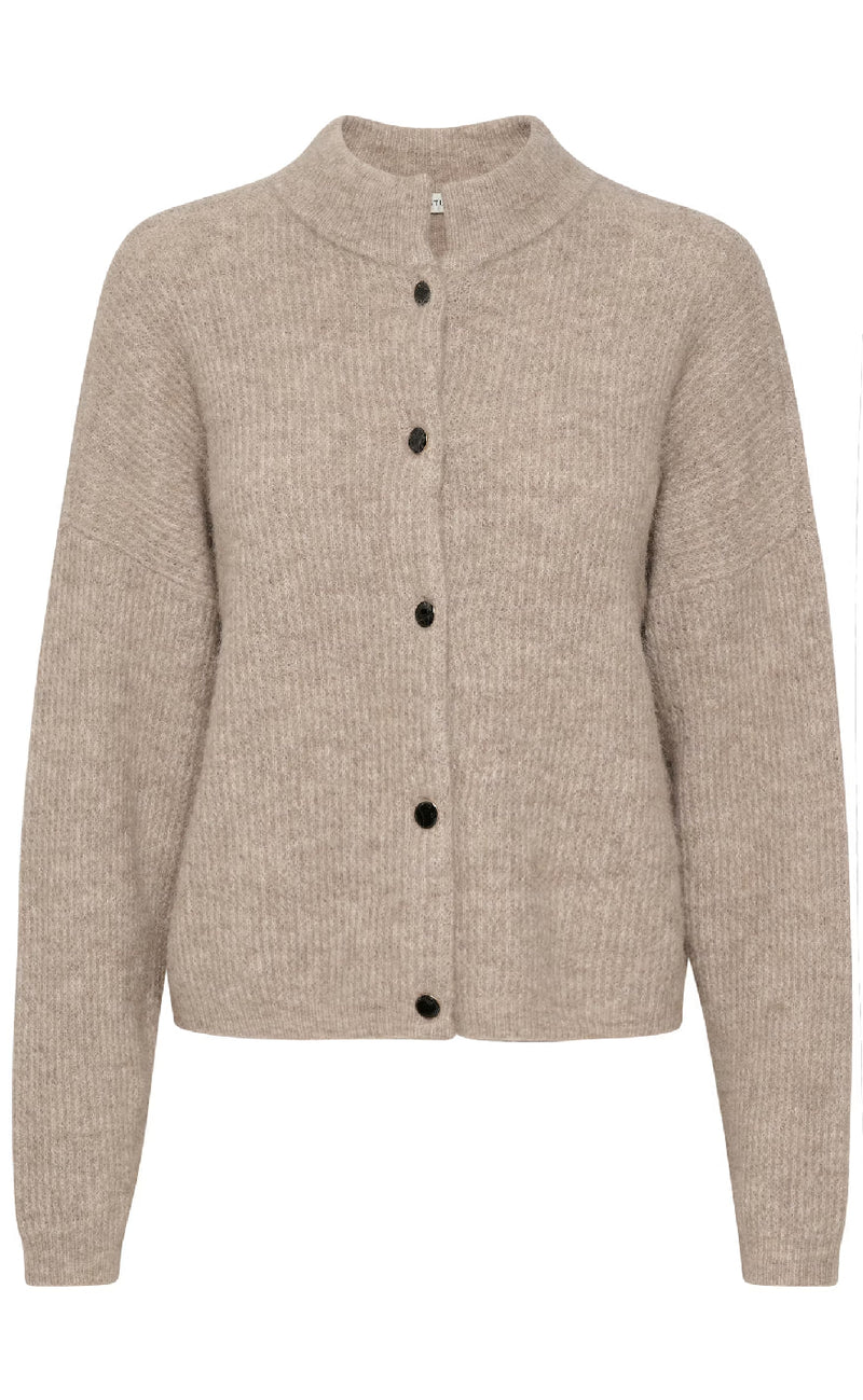 Gestuz Cardigan - Alpha - Warm Sand Melange