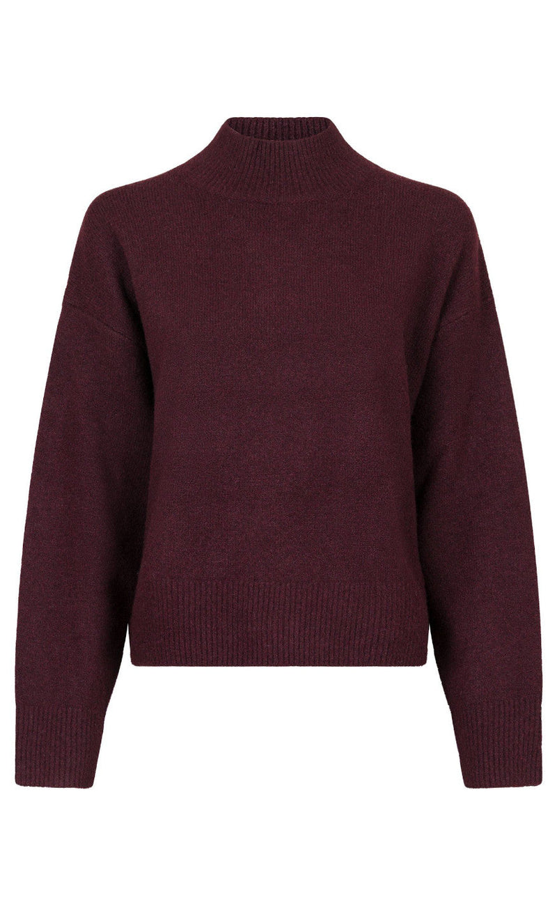 Neo Noir Bluse - Paulina - Wine