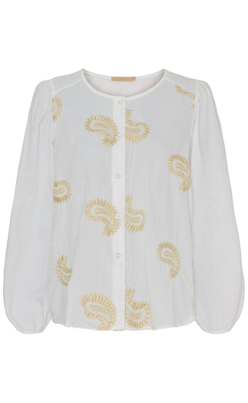 Marta Du Chateau Bluse - 3181 Miriam - White