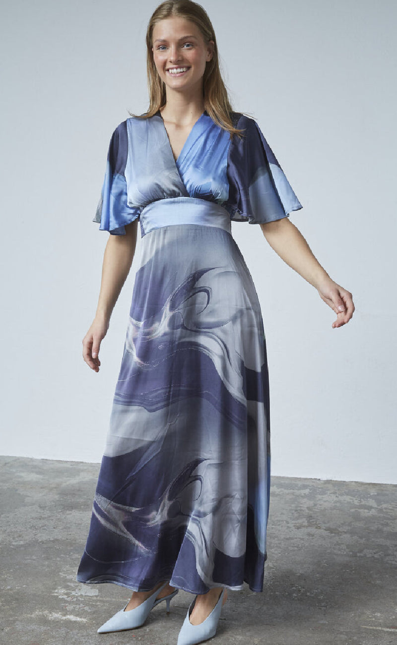 Sisters Point Kjole - Gisela-DR17 - Grey/Blue Wave