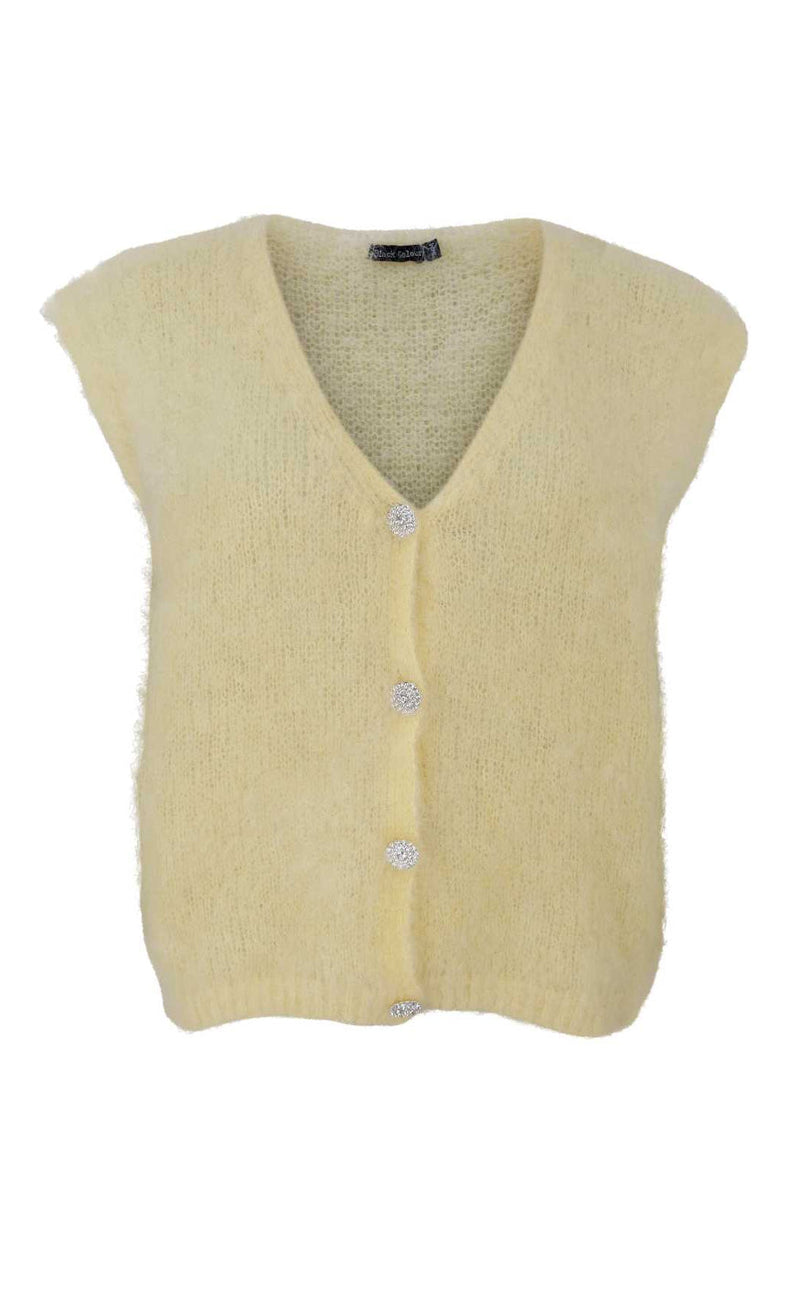 Black Colour Vest - Joerk - Lt. Yellow