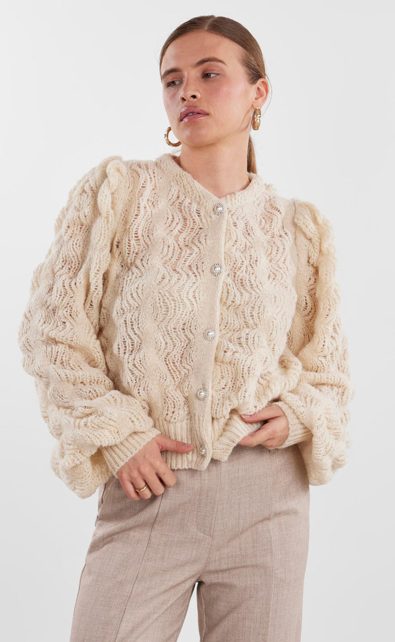 YAS Cardigan - Bubble - Birch/Melange