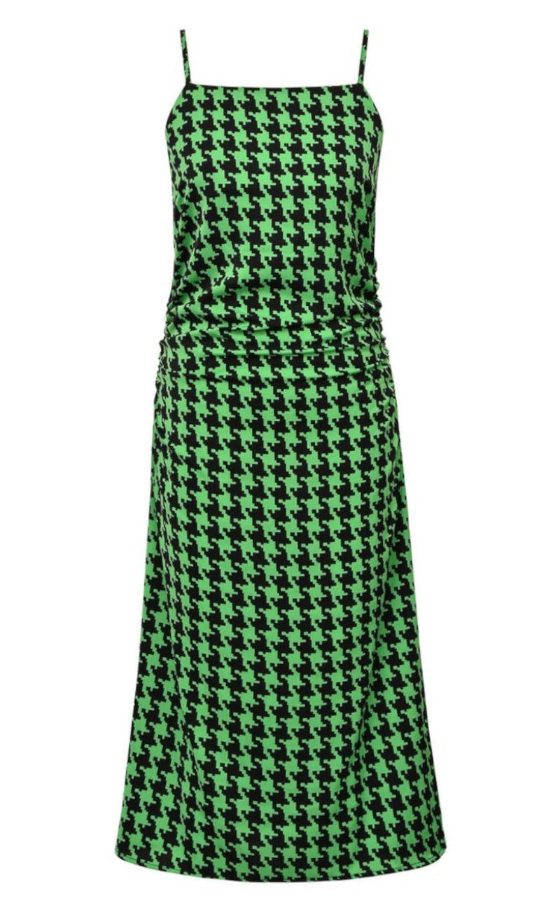 A-View Kjole - Simone - Black/Green